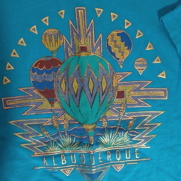 Vintage 90s Albuquerque Hot Air Balloons T-Shirt - Picture 1 of 9